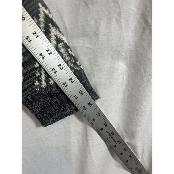 Iz Byer Women's Large Long Sleeve Knit Gray Long Open Cartigan - Picture 10 of 10